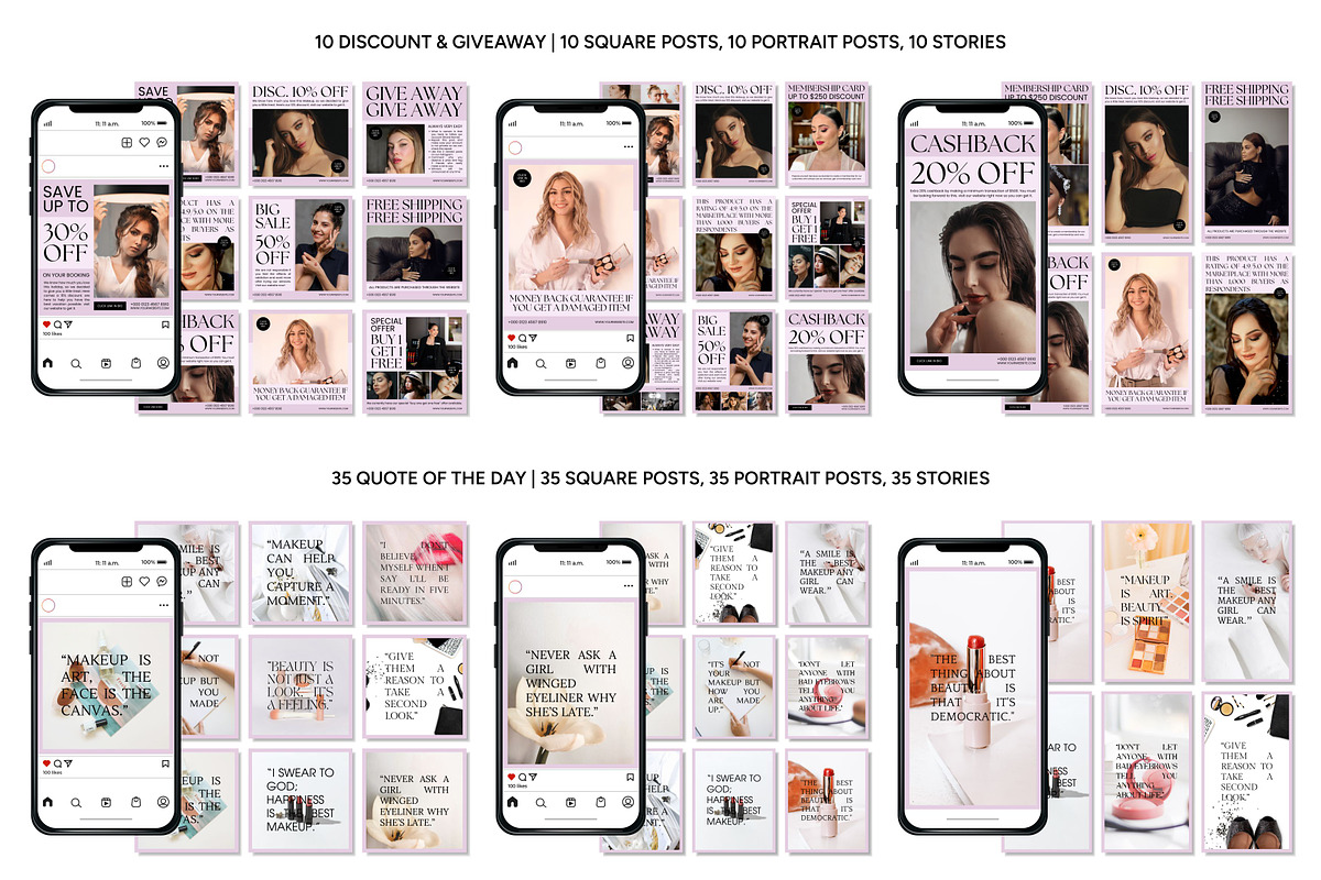 Makeup Social Media Template, a Social Media Template by Kalubuak (Photo 5 of 10)