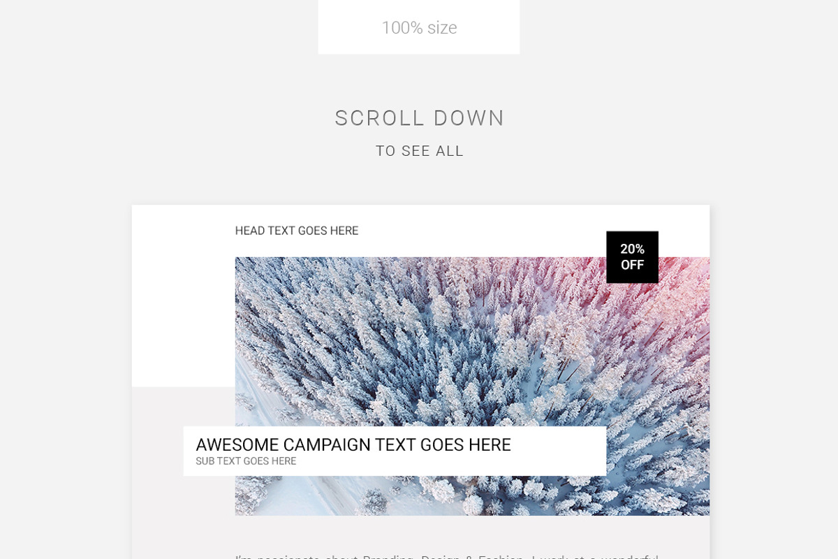 Clean E-newsletter Pack, an Email Template by Swiss_cube (Photo 3 of 7)