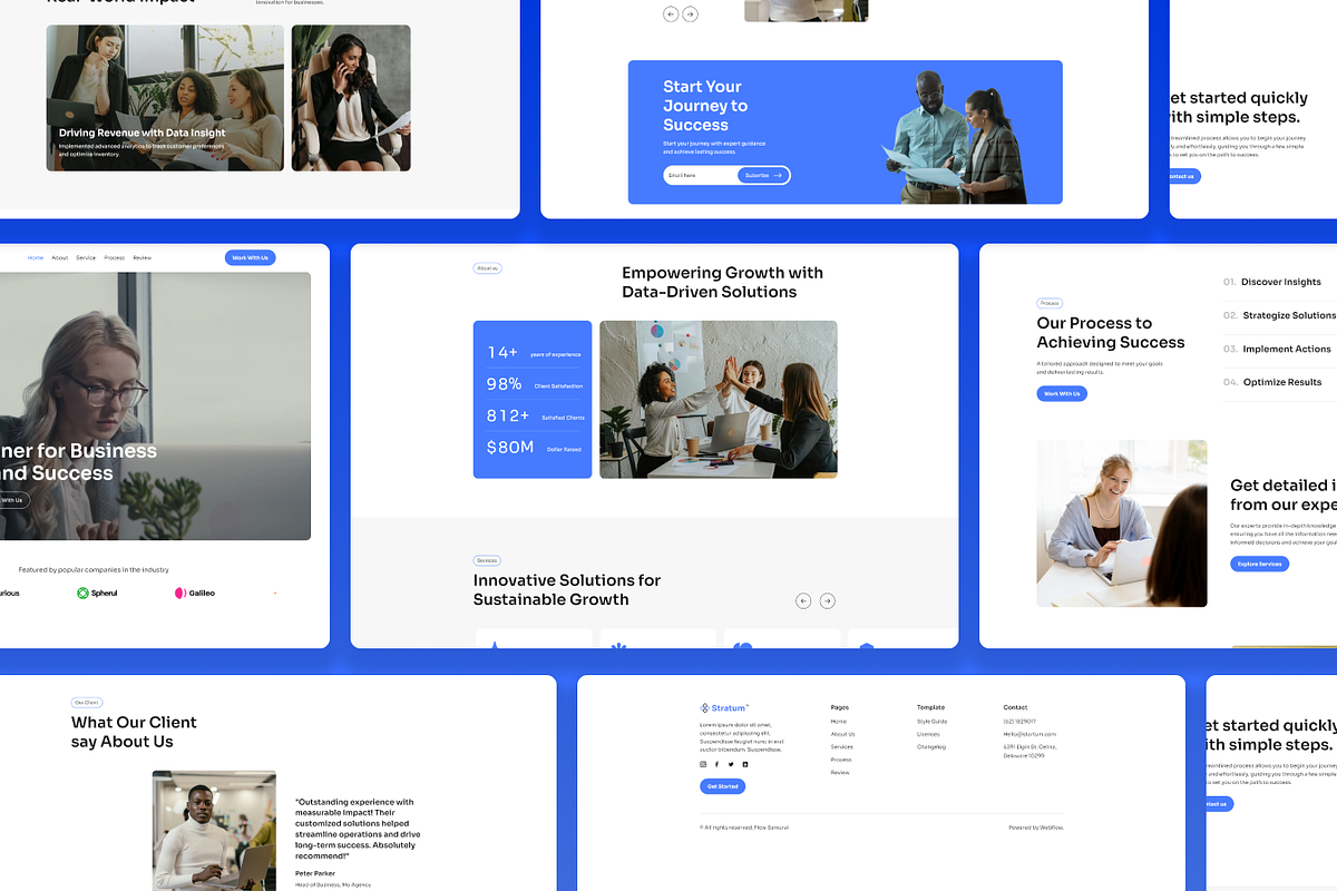 Stratum Consulting Framer Template, a Landing Page Template by Flow Samurai Templates (Photo 4 of 4)
