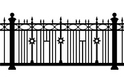 Luxury Scrollwork Iron Fence, an Object Graphic by Designer_Momina (Thumbnail 13 of 14)