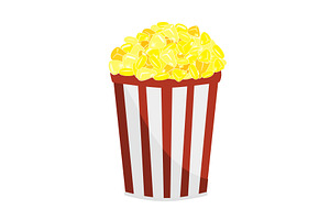 Cup of hot fresh boiled corn. Fast, a Food Illustration by Toltemara