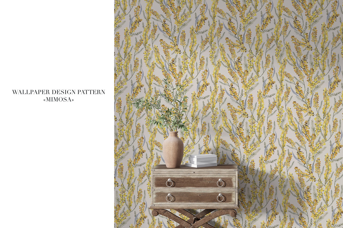 Pattern MIMOSA, a Decorative Illustration by PASHKOVA (Photo 14 of 18)