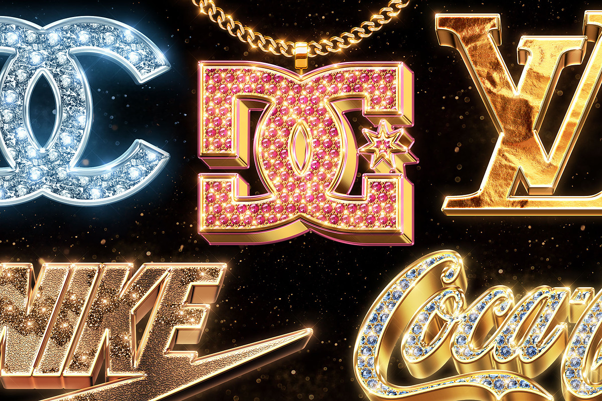 Bling Bling Logo and Text Effects, a Layer Style Add-On by Hyperpix Productions (Photo 6 of 17)