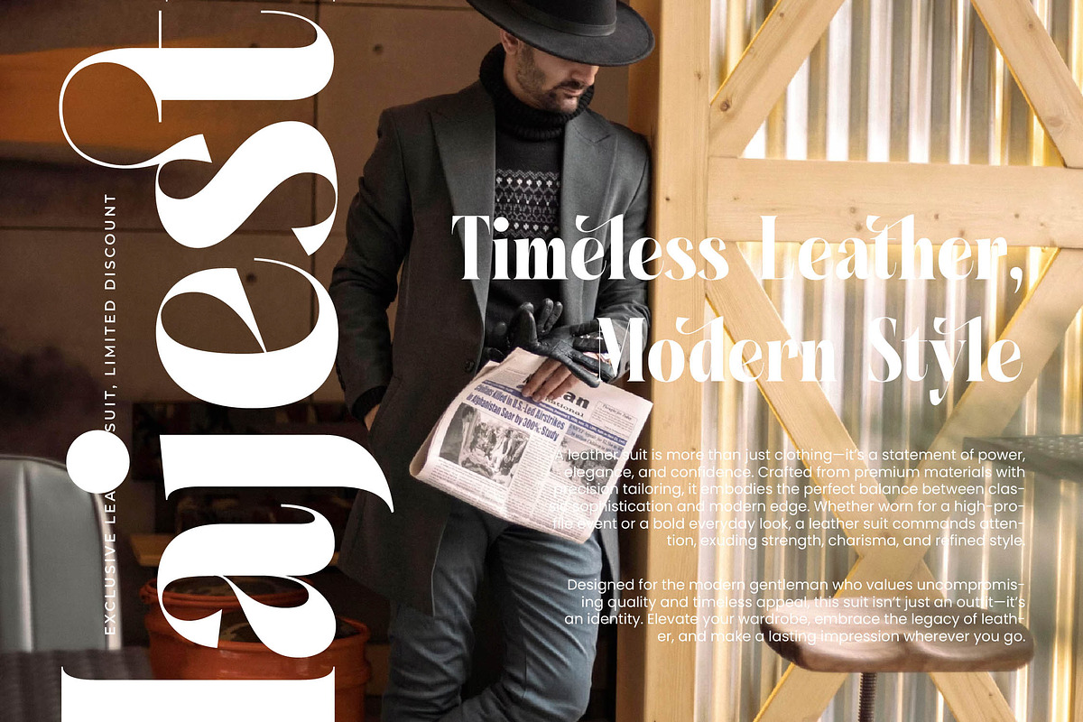 Glagiste - Modern Bold Serif Font, a Serif Font by timelesstype.co (Photo 17 of 20)