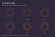 Solar Forms — Geometric Sun Emblems, an Object Graphic by Tzochko (Thumbnail 2 of 3)