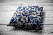 Portuguese Azulejo Pattern Tile V2, a Pattern Graphic by Negarin Digital Art (Thumbnail 7 of 8)