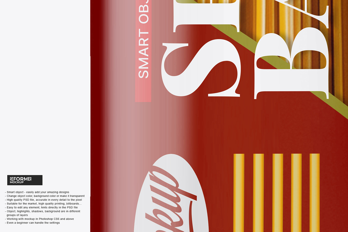 Glossy Spaghetti Bag Mockup, a Packaging Mockup by Reformer Mockup (Photo 2 of 4)