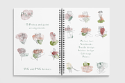Line Art Protea Flower Elements, an Illustration by CL Creative Studio (Thumbnail 4 of 12)