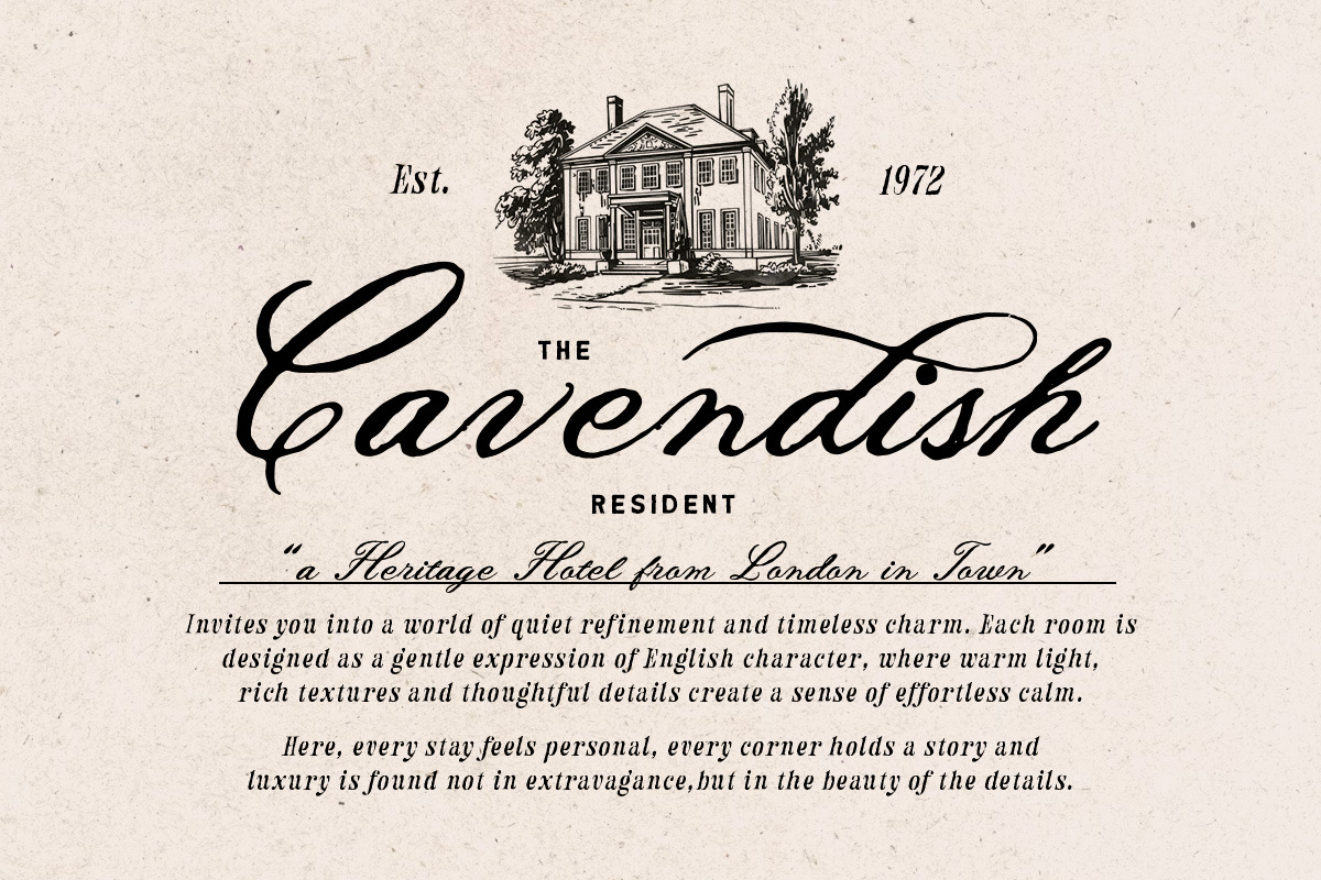 Seratone Vintage Wedding Script, a Script Font by Letterhend Studio (Photo 4 of 10)