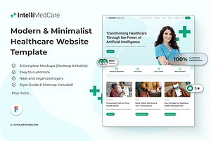 Healthcare Website Template In Figma