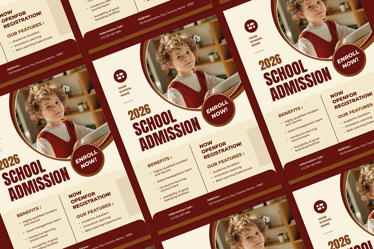 School Admission - Flyer preview 2