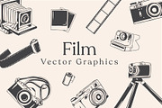 Film Camera Vector Graphics, an Object Graphic by Sydney Paige (Thumbnail 1 of 3)