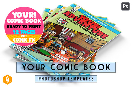 Your Comic Book Templates Halftone, a Presentation Template by DesignRocket