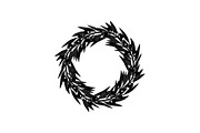 Floral Wreath Circle SVG Bundle, an Illustration by Creativeshirt (Thumbnail 2 of 51)