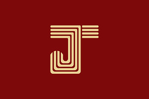 Retro T and J Monogram Logo Design, a Branding & Logo Template by Salman Shop