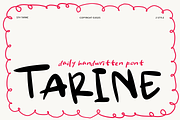 STH Tarine, a Handwritten Font by Sitintahitam (Thumbnail 2 of 10)