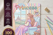 Magical Princess Coloring Book Vol33, a Person Illustration by ikarifq shop (Thumbnail 1 of 7)