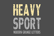 Heavy Sport - Grunge Font Types, a Font by KiddoGlyphs Studio (Thumbnail 1 of 3)