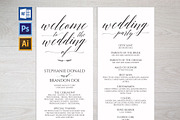 Rustic Wedding Program Template SHR1, an Invitation Template by Shafura_Wedding (Thumbnail 1 of 4)