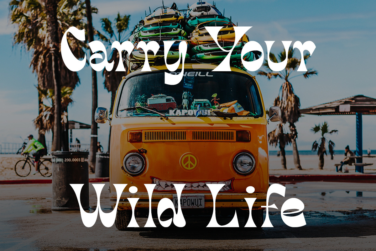 Tropical Paradise Retro Display Font, a Serif Font by Muntab_Art (Photo 3 of 11)