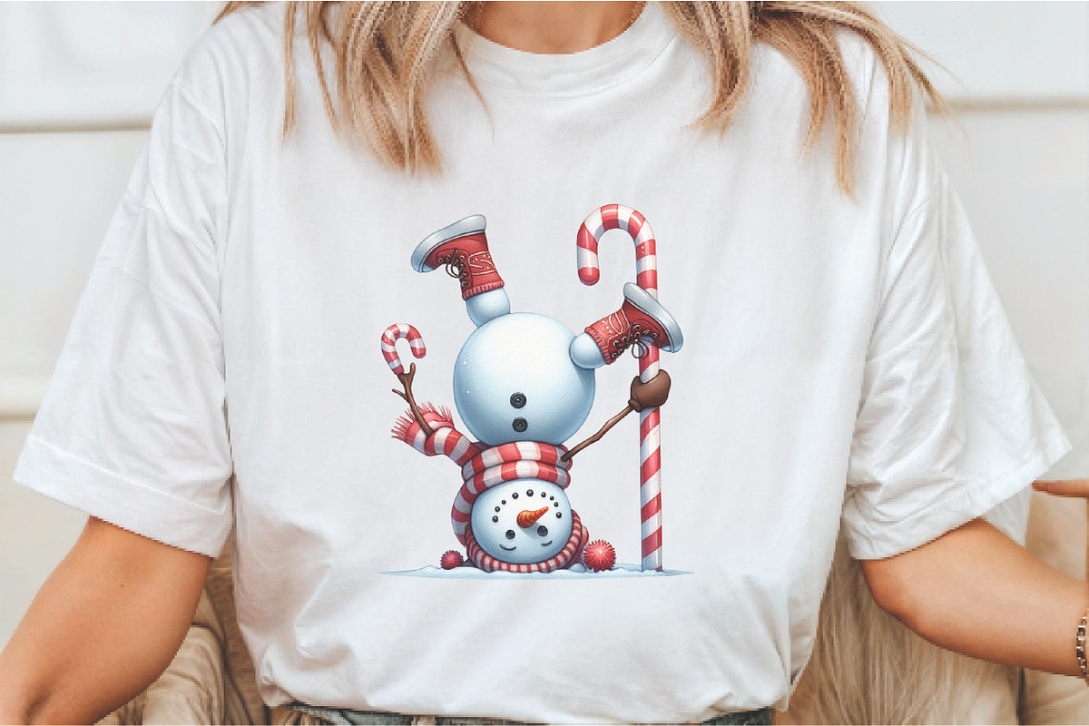 Funny Snowman Sublimation png, an Illustration by Libby Wishes (Photo 4 of 5)