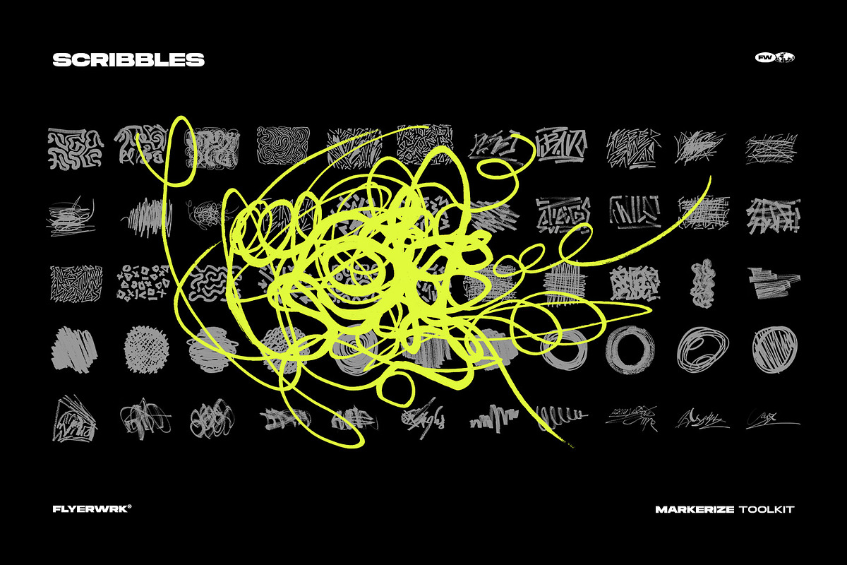Markerize - 800+ graphics toolkit, an Object Graphic by FLYERWRK (Photo 18 of 22)