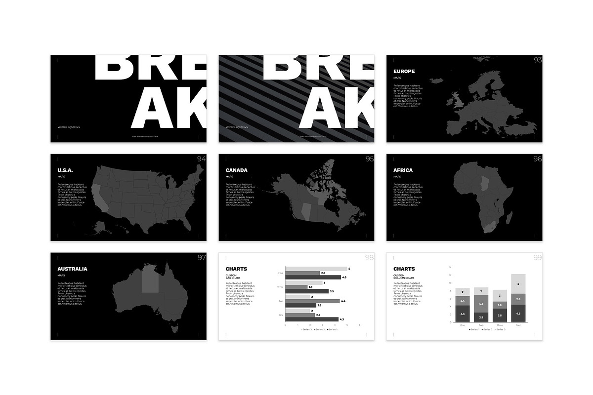Striking B&W Pitch Deck Template, a Presentation Template by PresentationDesignStudio (Photo 13 of 15)