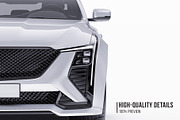 2025 Luxury Sport Sedan Set, an Advertising Mockup by Halal Graphic Studio (Thumbnail 3 of 12)