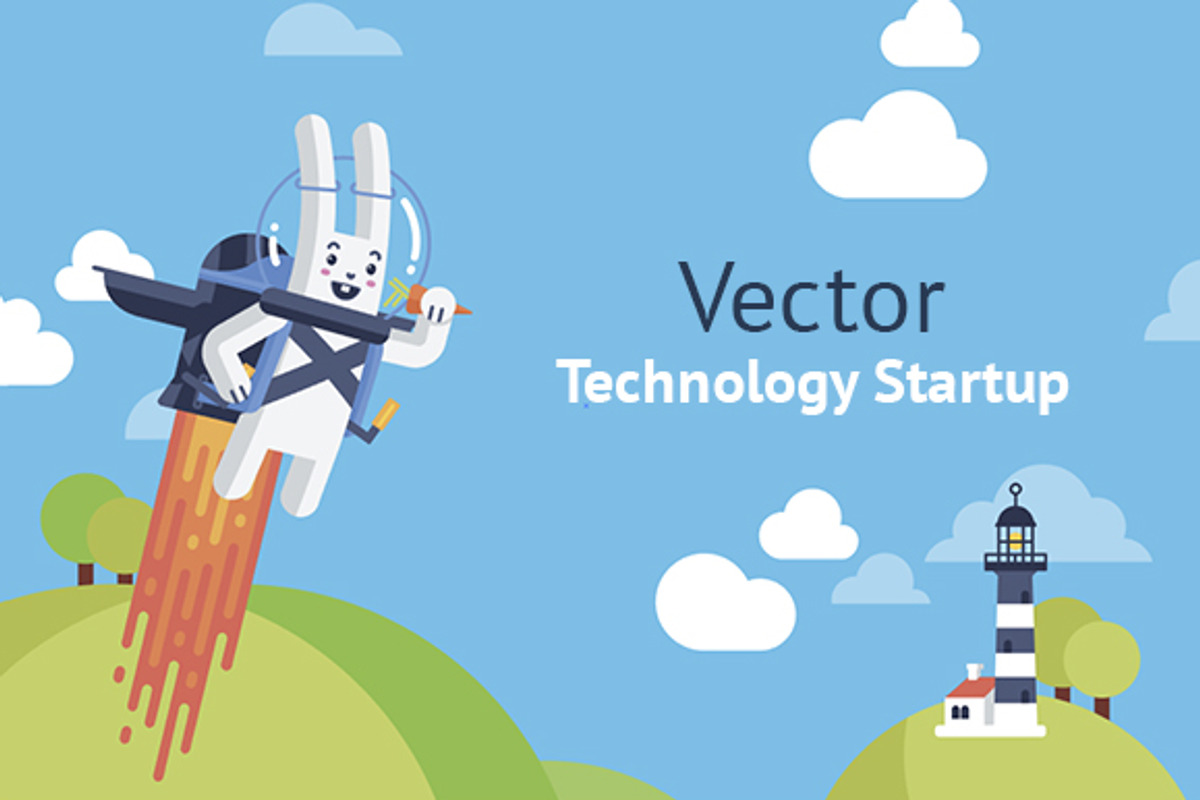 Startup, Technology and Business, a Technology Illustration by Oleg Ribar