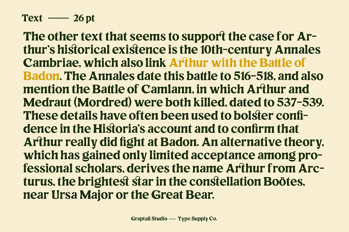 Rhinegold - Display Font, a Sans Serif Font by Graptail (Photo 3 of 13)