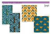 Boho Floral Digital Paper, a Pattern Graphic by FINEAPPLE (Thumbnail 3 of 9)