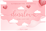 Denalova - Lovely Script, a Script Font by Almarkhatype (Thumbnail 7 of 7)