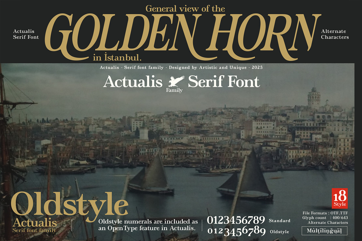 Actualis - Serif Font Family, a Serif Font by Artistic & Unique (Photo 11 of 15)