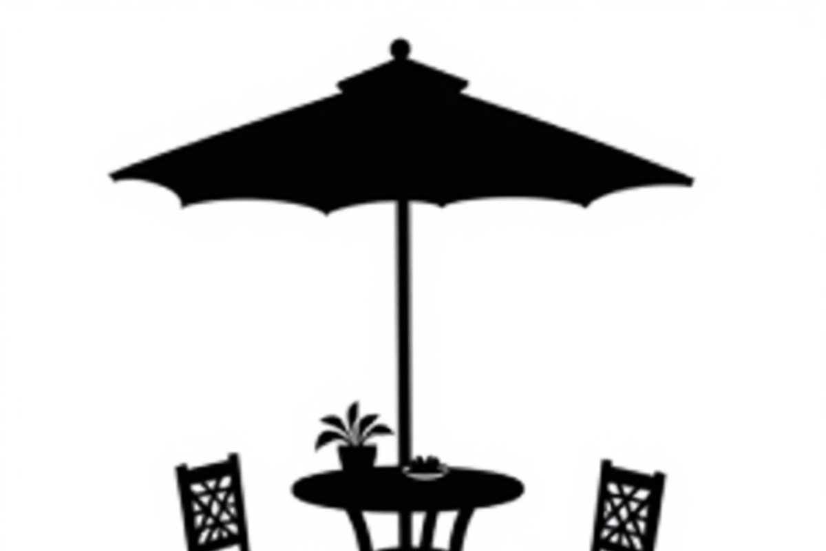 Table Umbrella Beach Silhouette, an Illustration by Amazin_art (Photo 3 of 13)
