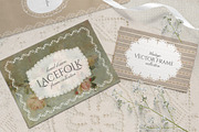 Vector Lace Frames & Vintage Doilies, an Object Graphic by Berentine.art (Thumbnail 9 of 15)