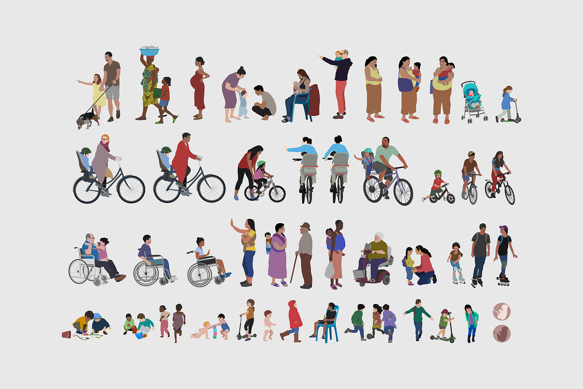 Babies, children & parents, a Person Illustration by Volkan Aydemir (Photo 3 of 10)