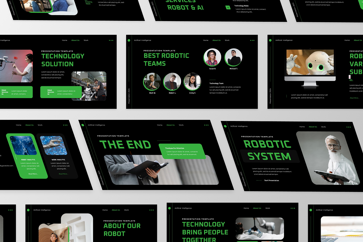 Robotic - AI Robot Google Slide, a Presentation Template by GraphauseProject (Photo 3 of 6)