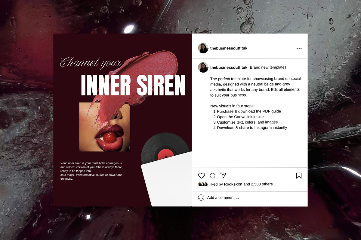 CHERRY Canva Social Media Templates, a Social Media Template by thebusinessoutfit (Photo 5 of 20)