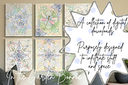 Floral dragonfly illust.(handpainted, an Object Illustration by Grandma's Lore (Thumbnail 1 of 11)