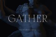 Gather Serif Modern Display Font, a Serif Font by Colt Type Co (Thumbnail 1 of 7)