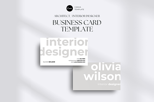 Interior Designer Business Card, a Business Card Template by yesitisprintable