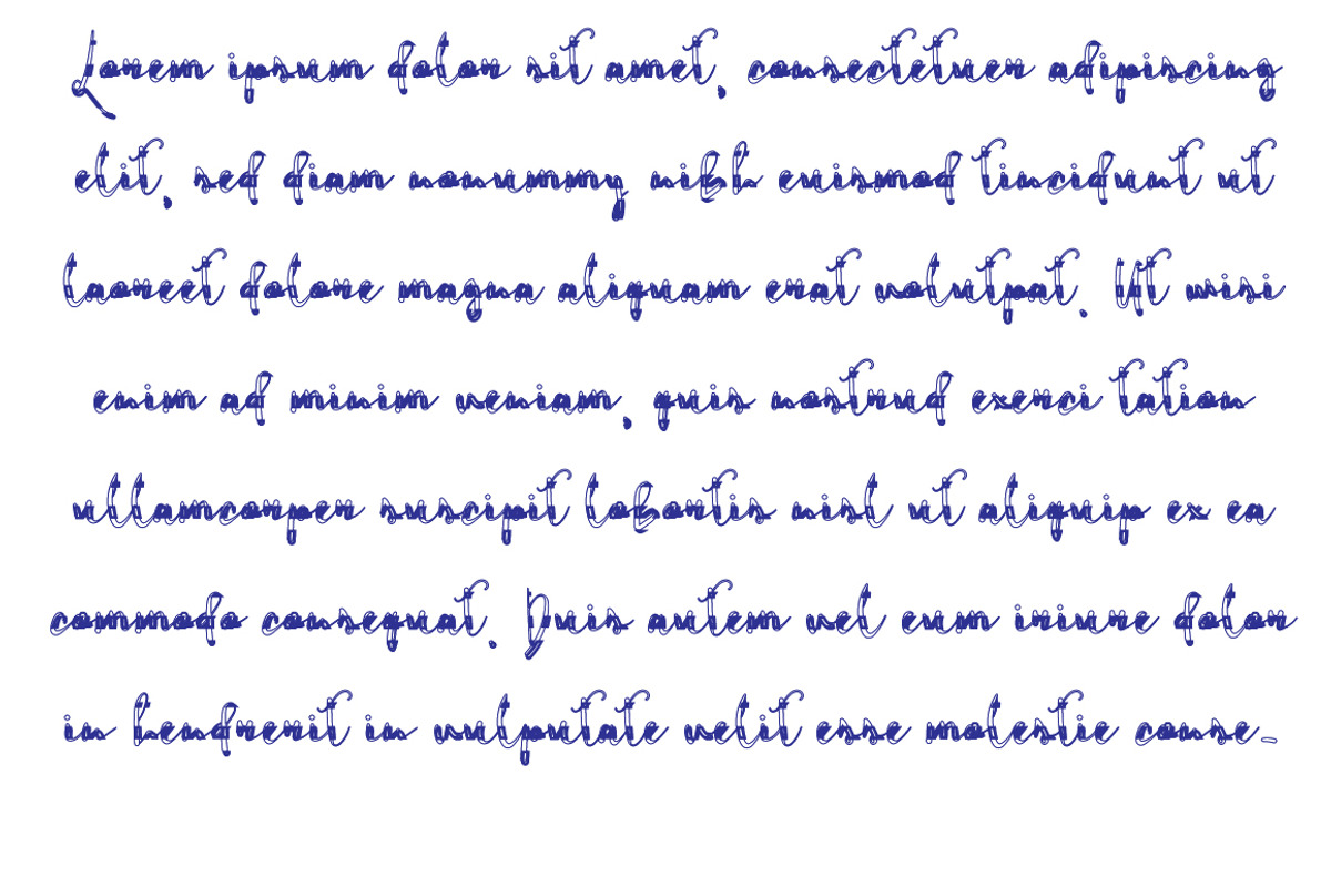 Thunderly Script Font preview 4