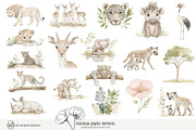 100 African savanna animals clip art, an Animal Illustration by Poppy Lane Studio (Thumbnail 8 of 12)
