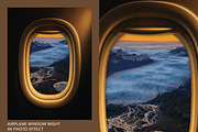 Airplane Window Photo Effect, a Social Media Template by DesignerCandies (Thumbnail 1 of 5)