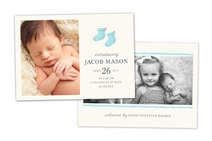 Birth Announcement Template CB066