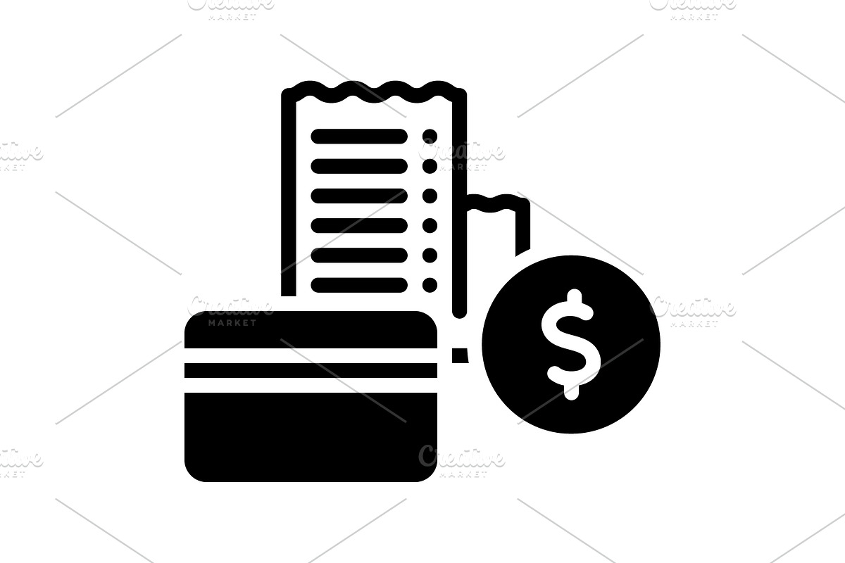 Payment amount solid icon, a Solid Icon by Creative priyanka