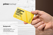 Rounded Corner Business Card Mockup, a Print Template by PrimeMockup (Thumbnail 6 of 12)