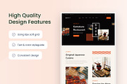 Restaurant Website Template, an UI Kit Template by Kreativ Space (Thumbnail 3 of 5)