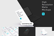 High Resolution Matte Mockups, an iPhone Mockup by vsdsgn (Thumbnail 1 of 8)