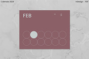 Minimalist Calendar 2024 (InDesign), an Object Graphic by Kessens (Thumbnail 6 of 28)